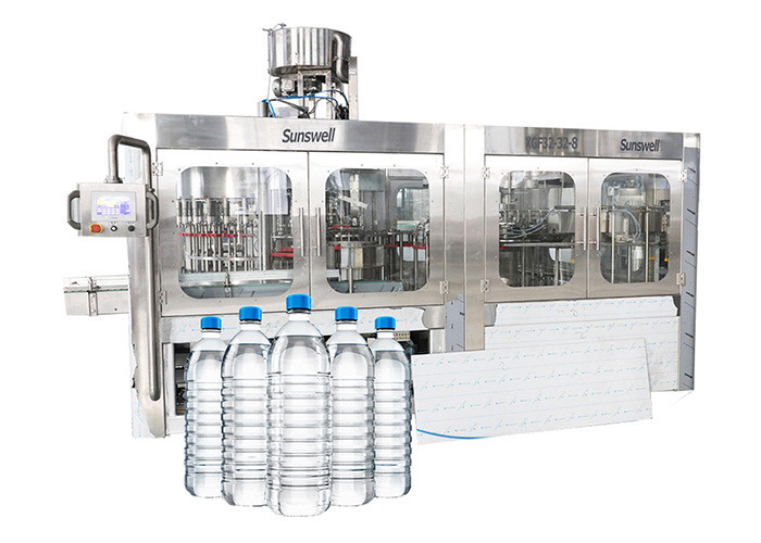 Rotary PET Bottle Rinsing Filling Capping Monoblock Packing Machine