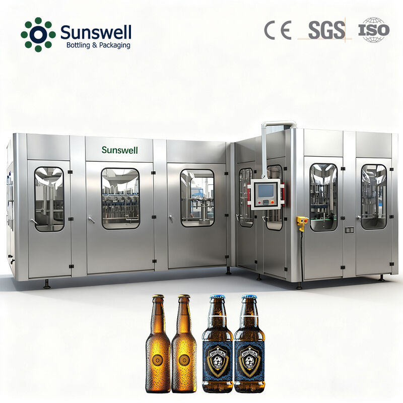Automatic Beverage Glass Bottle Filling Machine for Beer