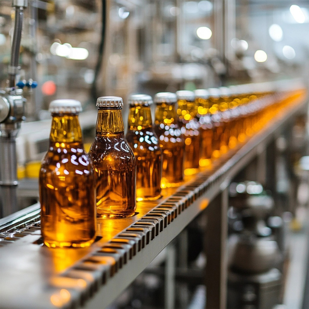 Automatic 3-in-1 Glass Bottling & Filling Machine for Beer Production