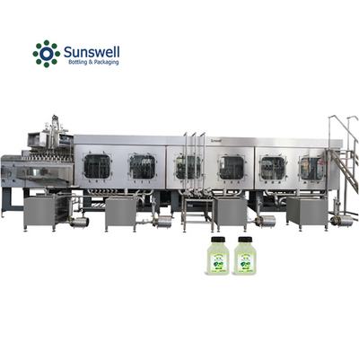 Keakuratan Tinggi Komersial Jus Buah Membuat Mesin Super bersih Sanitizer Washer Peristaltik Pompa Filler Sealer