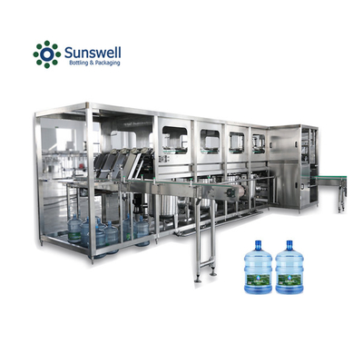 Mesin Pengisian Air 5 Gallon 19L Mineral Water Washing Bottling Capping Produksi Line