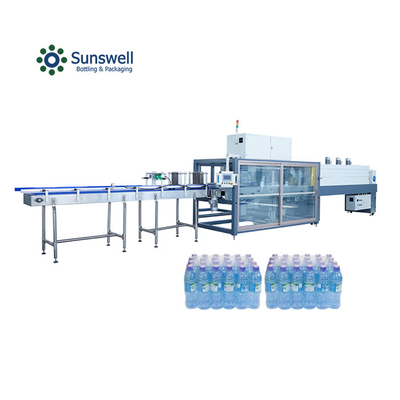 Botol Kaca Anggur Panas Terowongan Shrink Wrap Mesin PE Film Shrink Wrap Mesin Untuk Botol Kecil Air Mineral